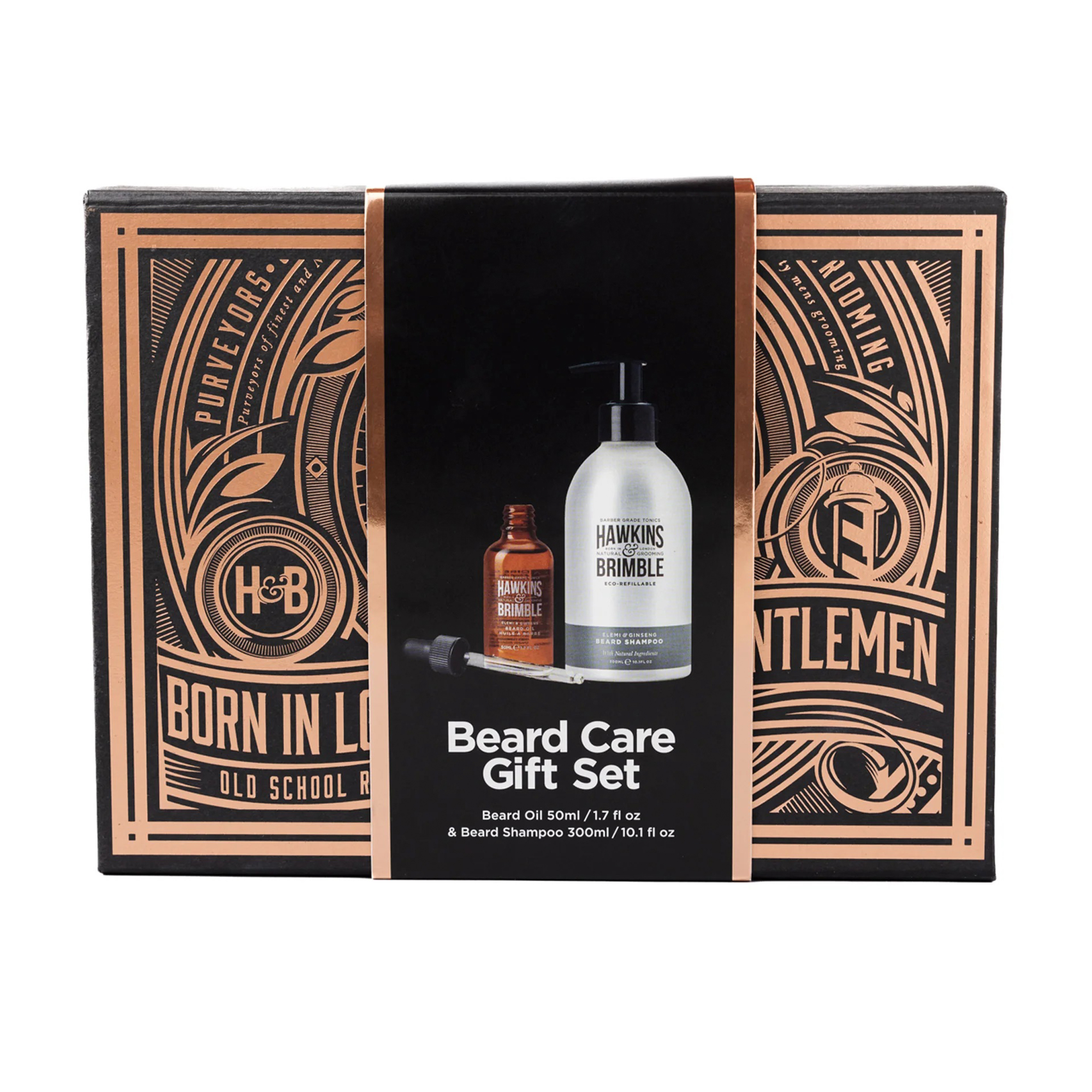 Набір для бороди Hawkins &amp; Brimble Beard Care Gift Set (шампунь, 300 мл + олія для бороди, 50 мл)