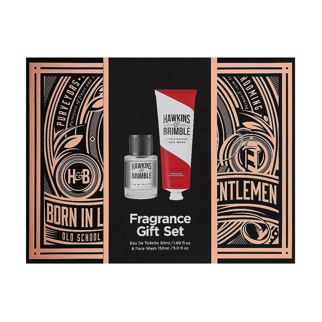 Подарунковий набір для догляду за обличчям Hawkins &amp; Brimble Fragrance Gift Set (гель для вмивання, 125 мл + туалетна вода, 50 мл)